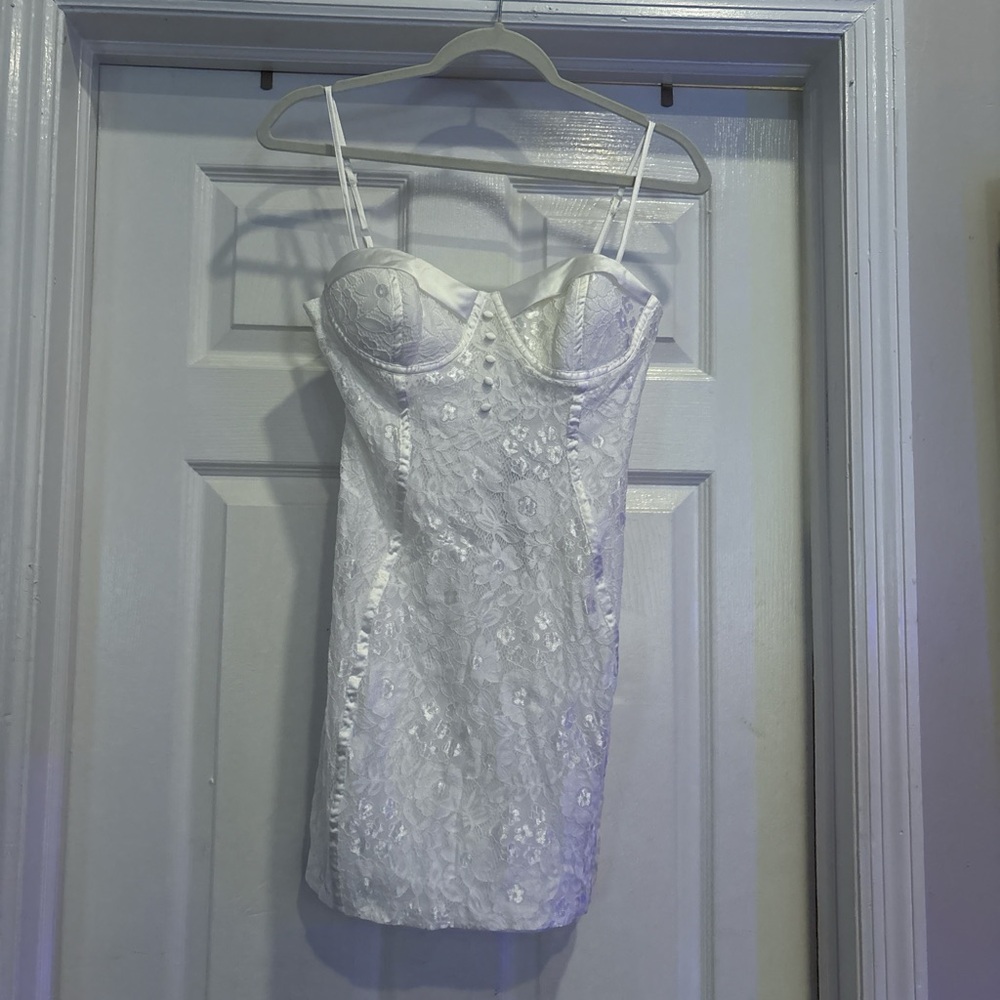 Fashion Nova White Mini Dress